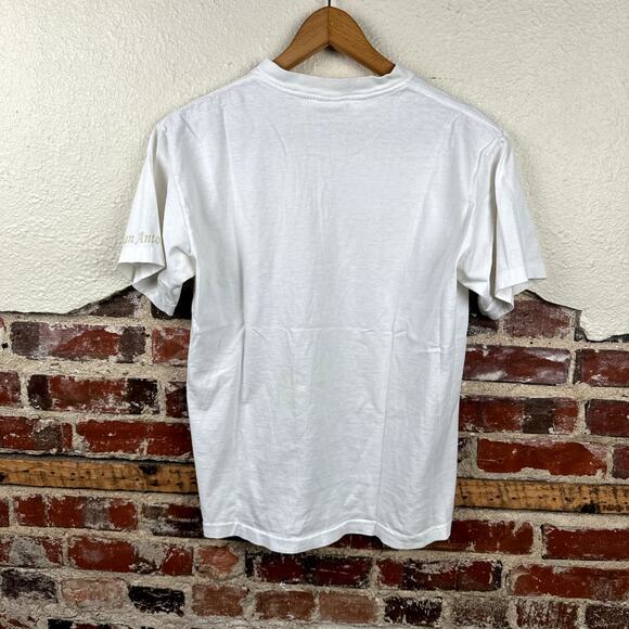 Vintage Grits Shirt Size Medium White Single Stitch Southern Girls Love To Beach - Picture 11 of 11